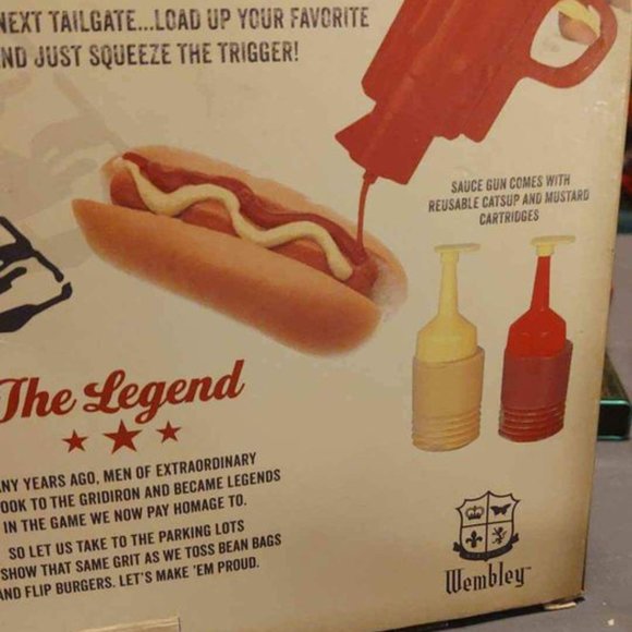 Kitchen Tailgate Sauce Dispenser Ketchup And Mustard Gun Dispenser